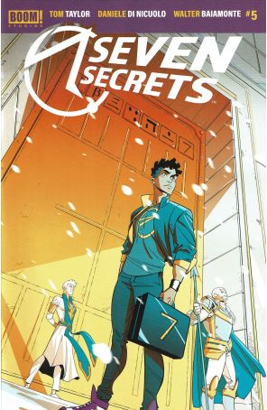 Seven Secrets 5A published by Boom! with cover art by Daniele Di Nicuolo