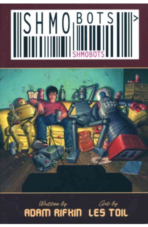 Shmobots TPB 1 published by Boom! with cover art by Brian Clarke
