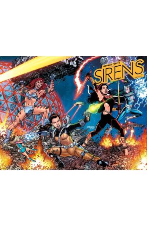 Sirens (George Perez's) 1A published by Boom! with cover art by George Pérez