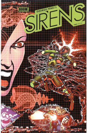 Sirens (George Perez's) 2A published by Boom! with cover art by George Pérez