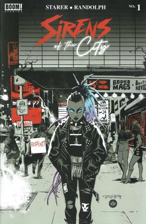 Sirens of the City 1A published by Boom! with cover art by Khary Randolph