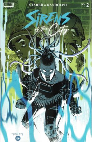 Sirens of the City 2A published by Boom! with cover art by Khary Randolph