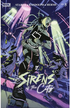 Sirens of the City 5A published by Boom! with cover art by Khary Randolph