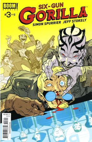 Six Gun Gorilla 3 published by Boom! with cover art by Ramon K. Perez