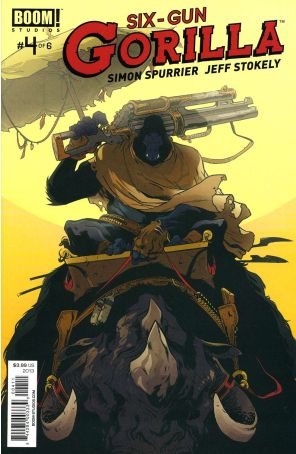 Six Gun Gorilla 4 published by Boom! with cover art by Ramon K. Perez