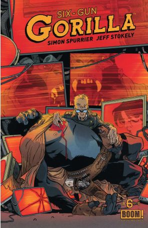 Six Gun Gorilla 6 published by Boom! with cover art by Ramon K. Perez