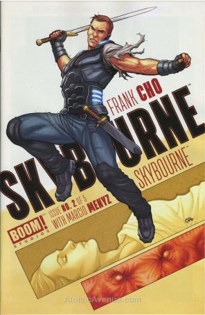 Skybourne 2 published by Boom! with cover art by Frank Cho