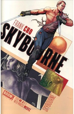 Skybourne 5 published by Boom! with cover art by Frank Cho