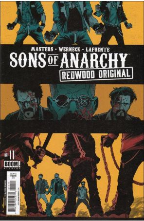 Sons of Anarchy Redwood Original 11 published by Boom! with cover art by Luca Pizzari