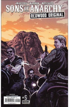 Sons of Anarchy Redwood Original 5A published by Boom! with cover art by Greg Smallwood