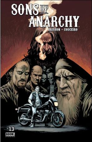 Sons of Anarchy 13 published by Boom! with cover art by Damian Couceiro