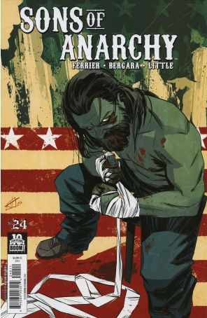Sons of Anarchy 24 published by Boom! with cover art by Toni Infante