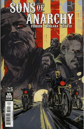 Sons of Anarchy 25 published by Boom! with cover art by Toni Infante
