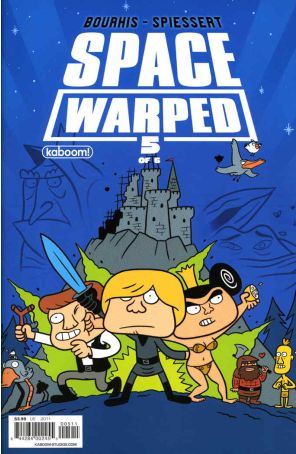 Space Warped 5 published by Boom! with cover art by Rudy Spiessert