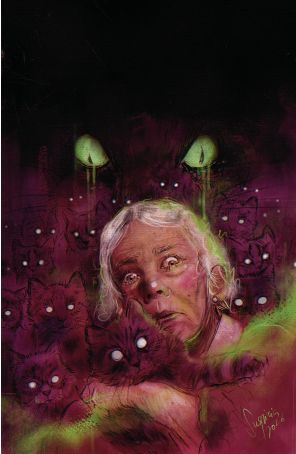 Stuff of Nightmares: The Cat in the Coffin 1F published by Boom! with cover art by Suzi “Suspiria” Vilchez