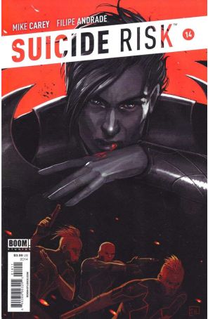Suicide Risk 14 published by Boom! with cover art by Stephanie Hans