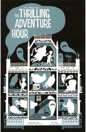 The Thrilling Adventure Hour (Boom!) 1D published by Boom! with cover art by Printmaking