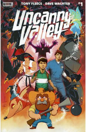 Uncanny Valley 1A published by Boom! with cover art by Dave Wachter