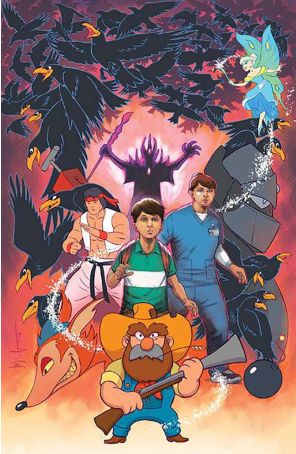 Uncanny Valley 1C published by Boom! with cover art by Dave Wachter