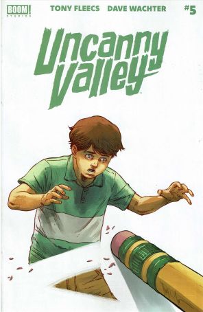 Uncanny Valley 5A published by Boom! with cover art by Dave Wachter