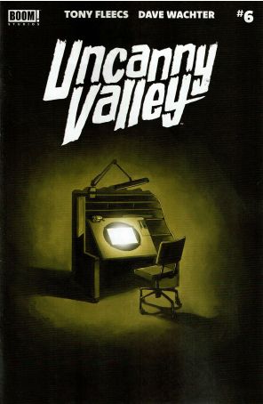 Uncanny Valley 6A published by Boom! with cover art by Dave Wachter