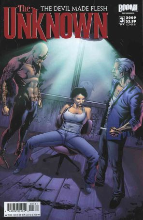 The Unknown: The Devil Made Flesh 3B published by Boom! with cover art by Alexander Stojanov