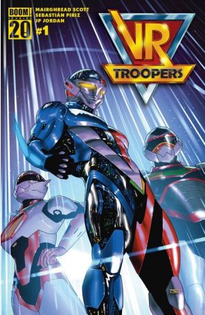 VR Troopers 1A published by Boom! with cover art by Taurin Clarke