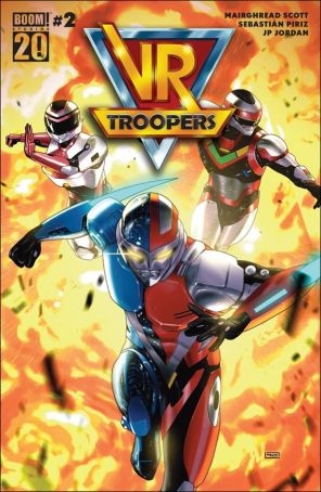 VR Troopers 2A published by Boom! with cover art by Taurin Clarke