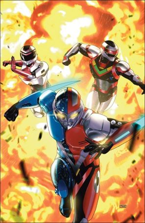 VR Troopers 2E published by Boom! with cover art by Taurin Clarke