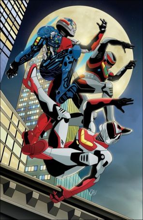VR Troopers 2F published by Boom! with cover art by Christopher Jones