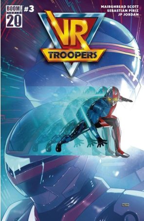 VR Troopers 3A published by Boom! with cover art by Taurin Clarke