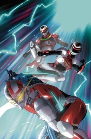 VR Troopers 4D published by Boom! with cover art by Taurin Clarke
