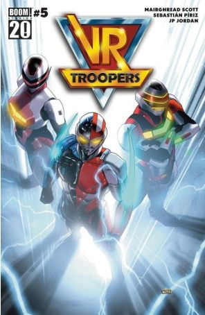 VR Troopers 5A published by Boom! with cover art by Taurin Clarke