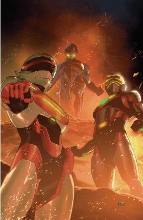 VR Troopers 6C published by Boom! with cover art by Taurin Clarke