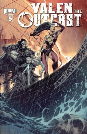 Valen the Outcast 5A published by Boom! with cover art by Alé Garza