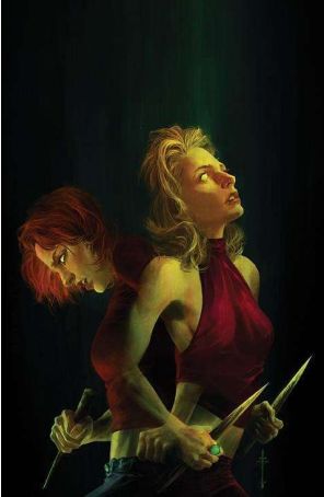 The Vampire Slayer 12B published by Boom! with cover art by Sebastian Fiumara