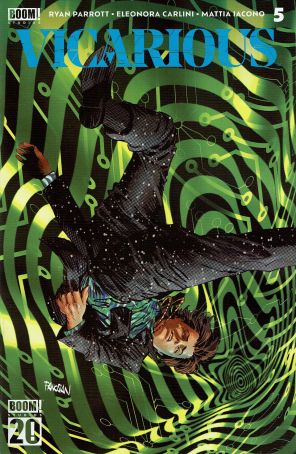 Vicarious 5A published by Boom! with cover art by Dan Panosian