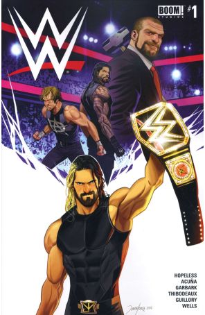 WWE 1 published by Boom! with cover art by Dan Mora
