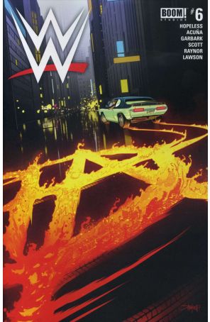 WWE 6 published by Boom! with cover art by Dan Mora