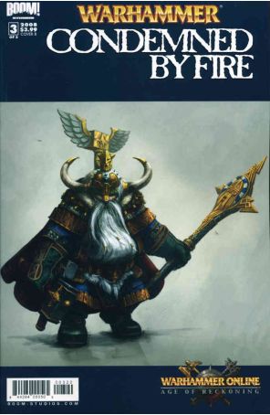 Warhammer: Condemned By Fire 3B published by Boom! with cover art by Michael Phillippi