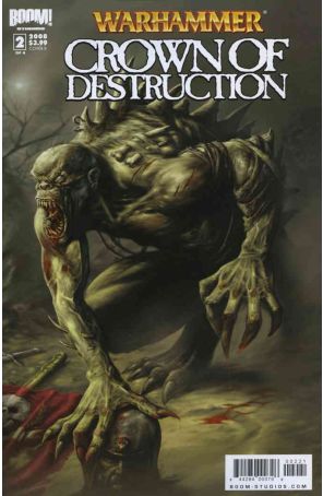 Warhammer: Crown of Destruction 2B published by Boom! with cover art by Karl Richardson