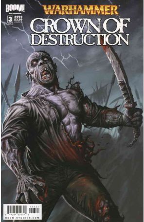 Warhammer: Crown of Destruction 3B published by Boom! with cover art by Karl Richardson