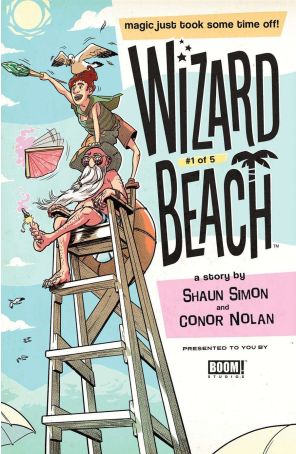 Wizard Beach 1A published by Boom! with cover art by George Schall