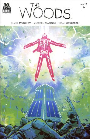 The Woods 12 published by Boom! with cover art by Michael Dialynas
