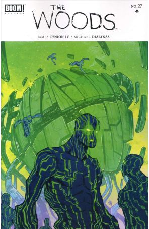 The Woods 27 published by Boom! with cover art by Michael Dialynas