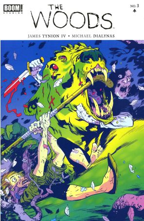 The Woods 3 published by Boom! with cover art by Ramon K. Perez
