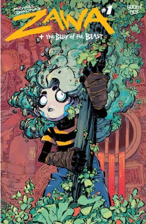 Zawa + The Belly of the Beast 1B published by Boom! with cover art by Jorge Corona