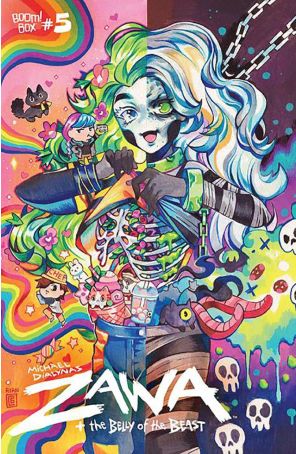 Zawa + The Belly of the Beast 5B published by Boom! with cover art by Rian Gonzales