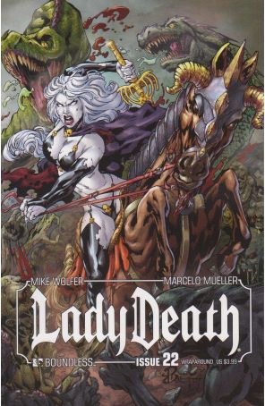 Lady Death (Boundless) 22A published by Boundless with cover art by Renato Camilo