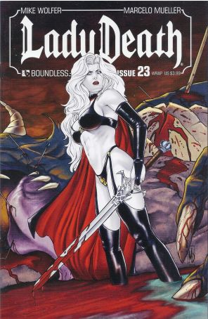 Lady Death (Boundless) 23A published by Boundless with cover art by Renato Camilo